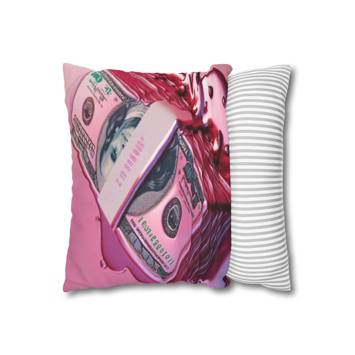 Money Pink Pillowcase