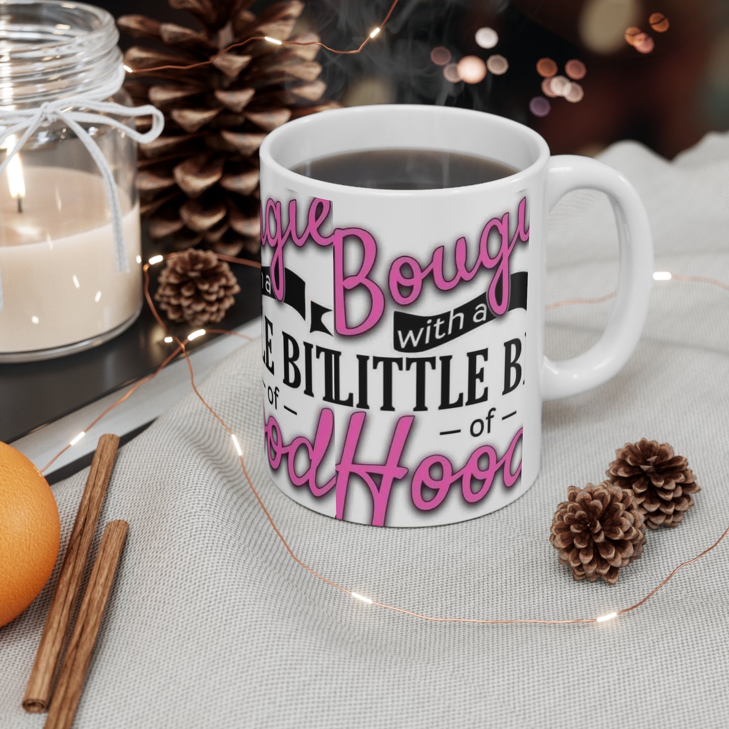 Coffee Mug Bougie Hood White Ceramic