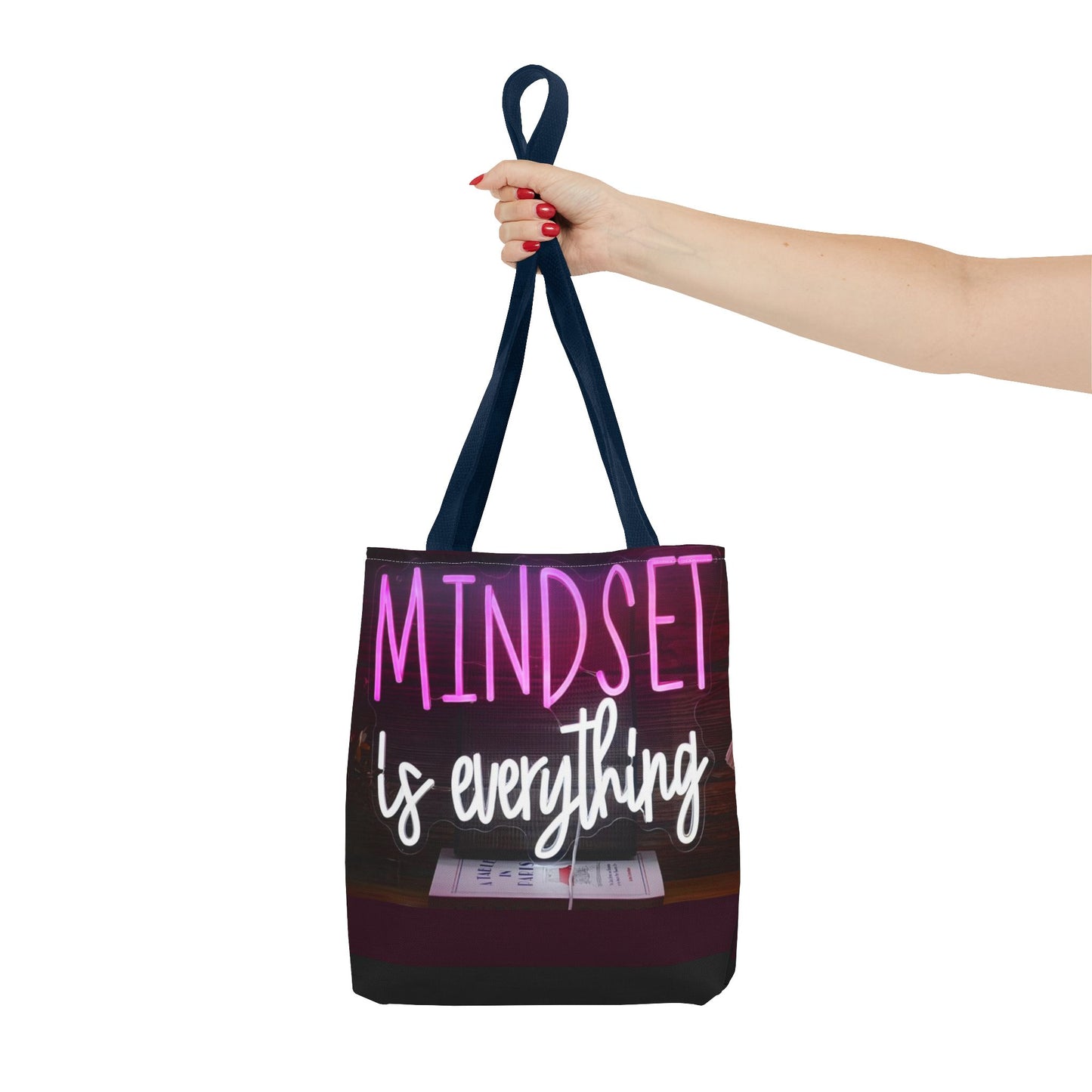 Mindset is Everything Tote Bag | Inspirational Carryall, Motivational