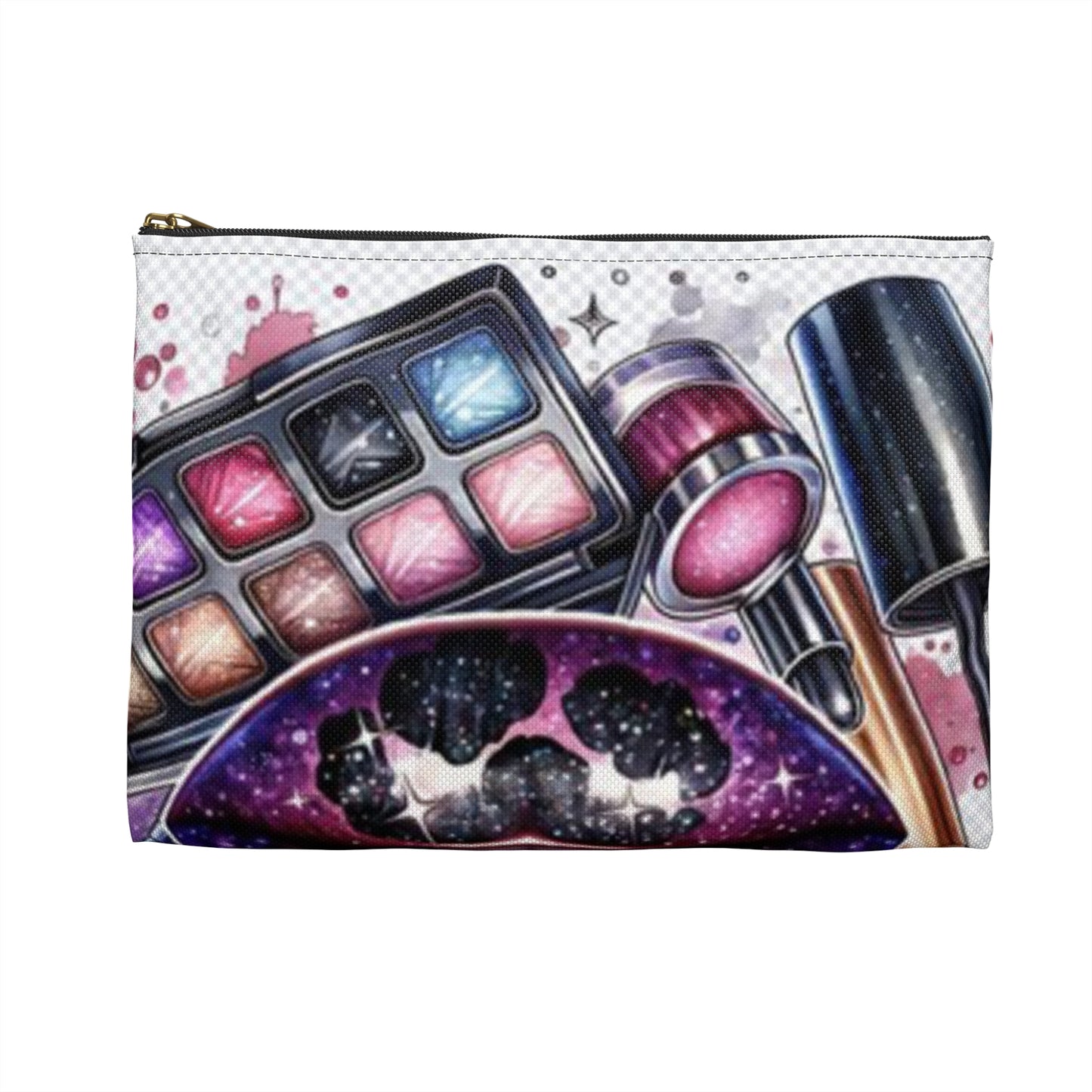 Glamorous Makeup Accessory Pouch, Makeup Bag, Cosmetic Organizer, Travel Pouch, Beauty Gift