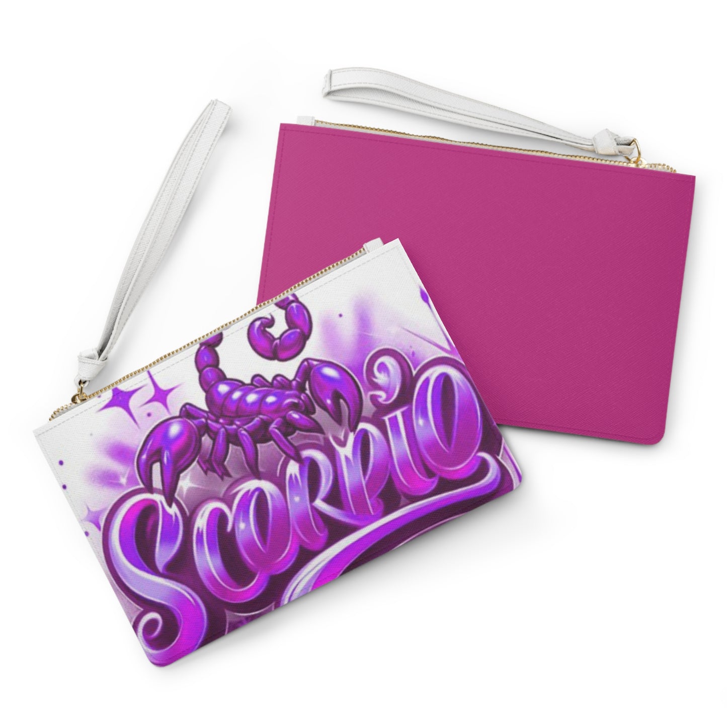 Scorpio Clutch Bag | Zodiac Scorpion Purse, Astrology Gift, Trendy Cosmetic Pouch,