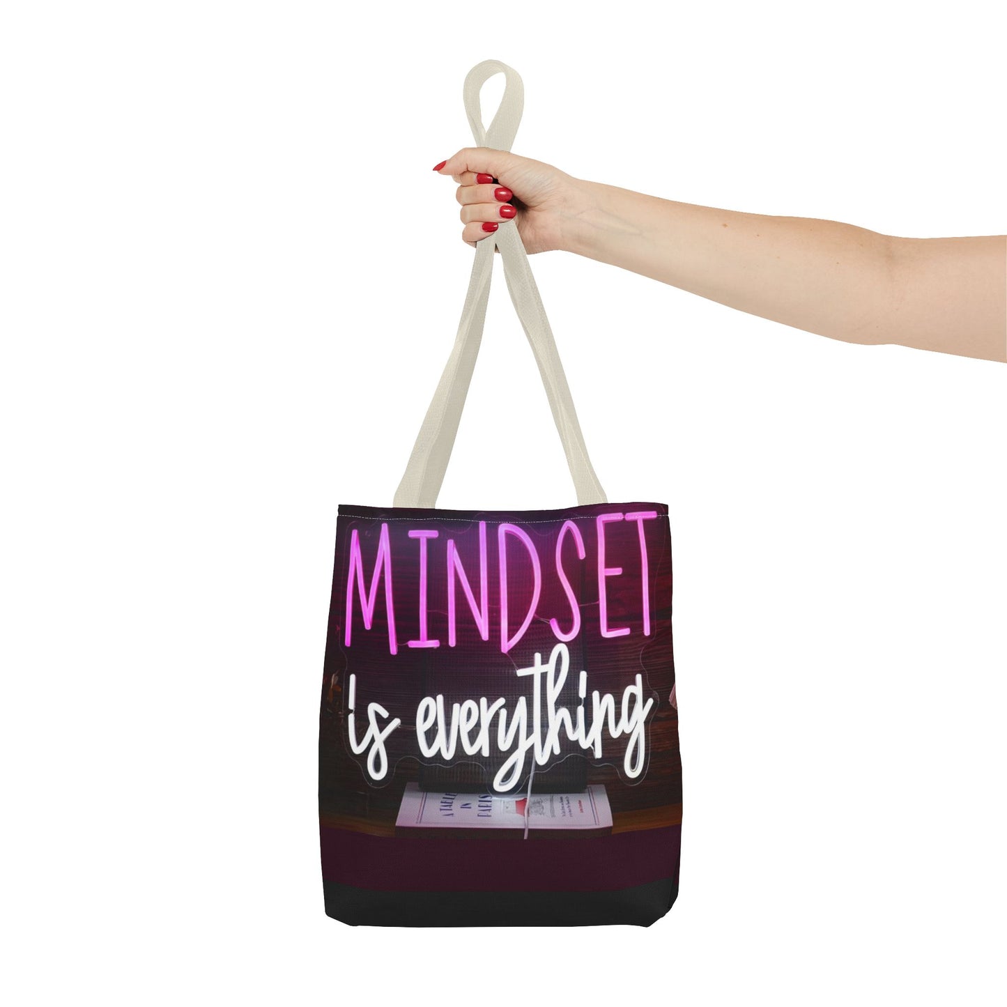 Mindset is Everything Tote Bag | Inspirational Carryall, Motivational
