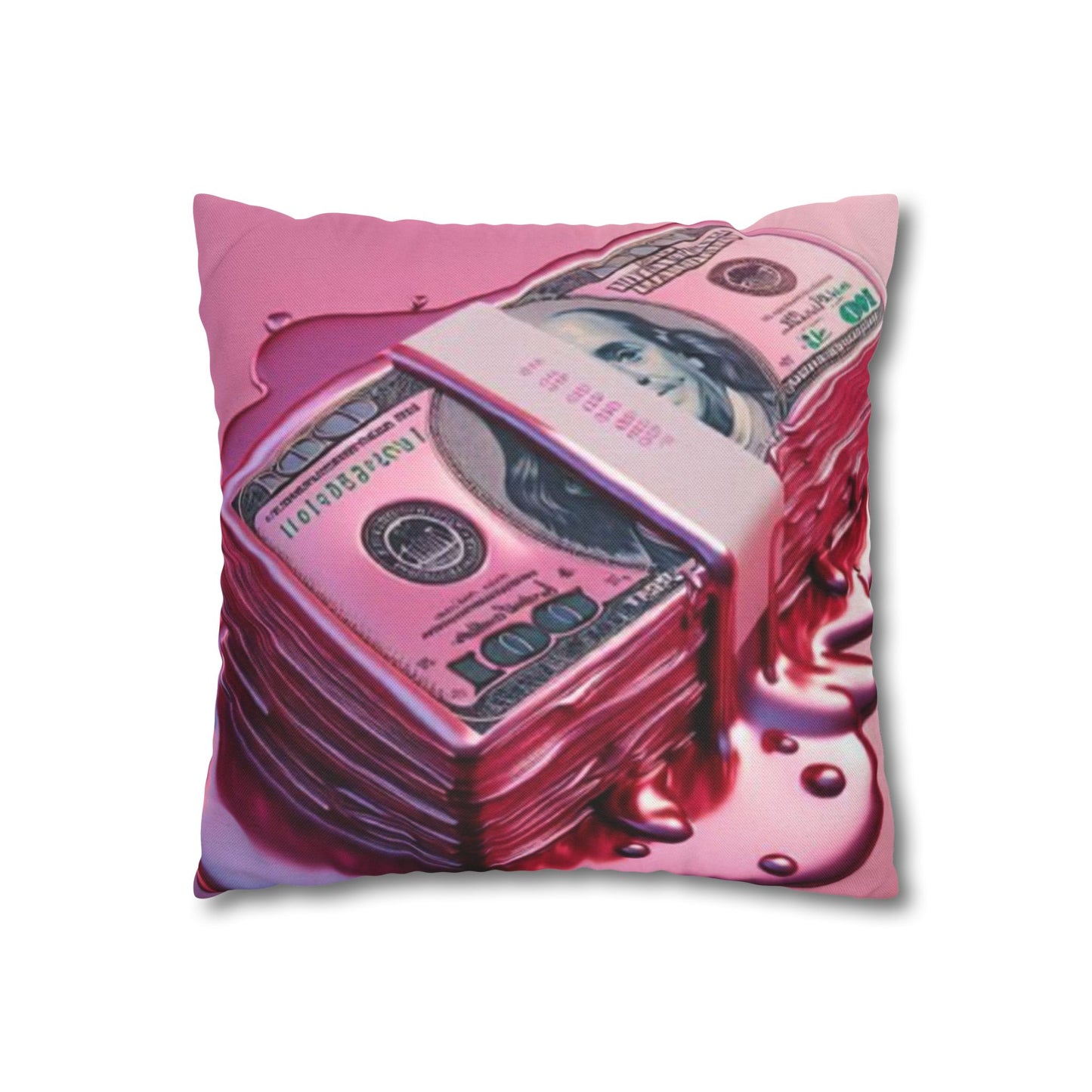 Money Pink Pillowcase