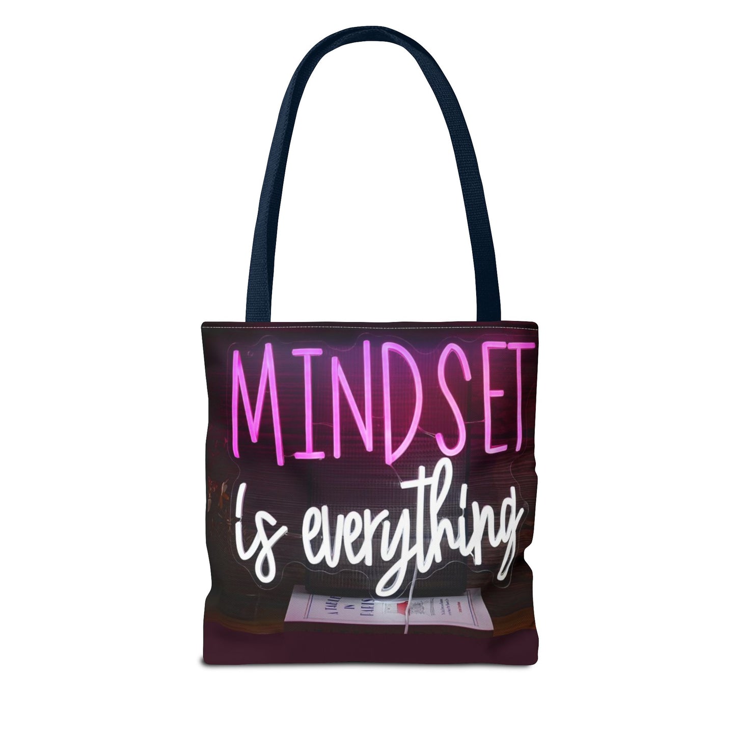 Mindset is Everything Tote Bag | Inspirational Carryall, Motivational