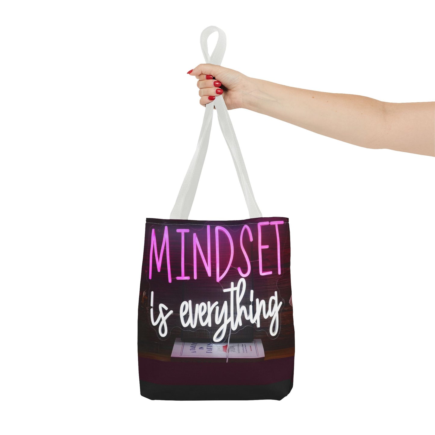 Mindset is Everything Tote Bag | Inspirational Carryall, Motivational