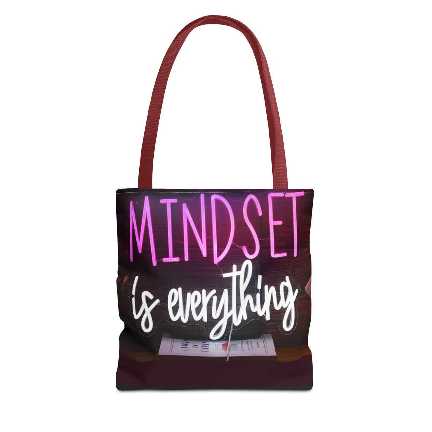 Mindset is Everything Tote Bag | Inspirational Carryall, Motivational