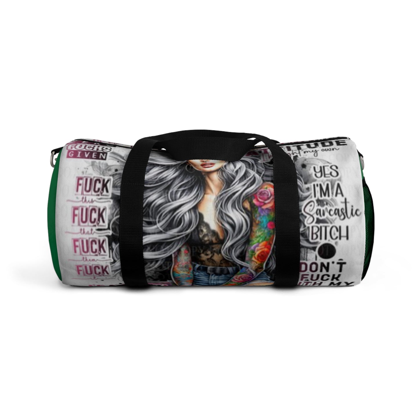 Sarcastic Art Duffel Bag | Trendy Gym Bag, Weekend Travel Bag, Funny Gift for Her, Stylish Luggage, Unique Everyday Bag