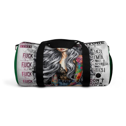 Sarcastic Art Duffel Bag | Trendy Gym Bag, Weekend Travel Bag, Funny Gift for Her, Stylish Luggage, Unique Everyday Bag