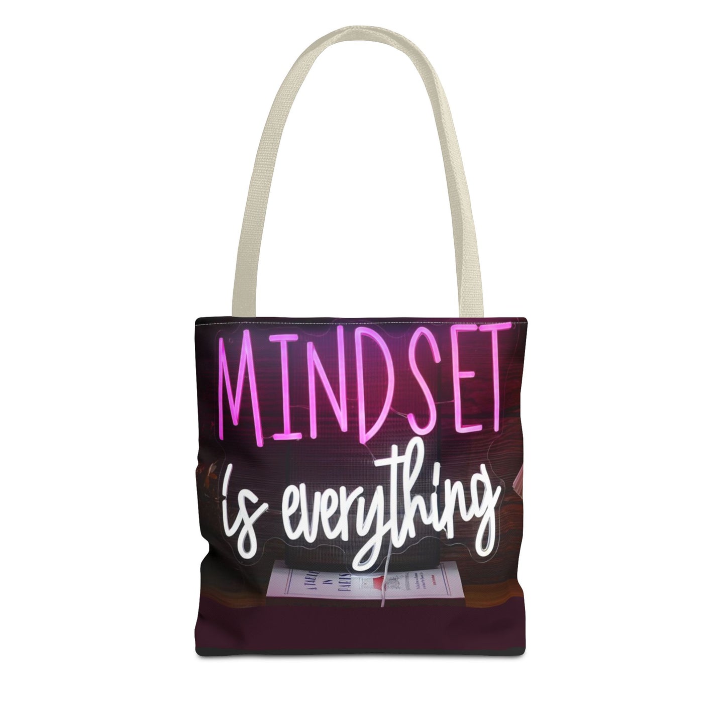 Mindset is Everything Tote Bag | Inspirational Carryall, Motivational