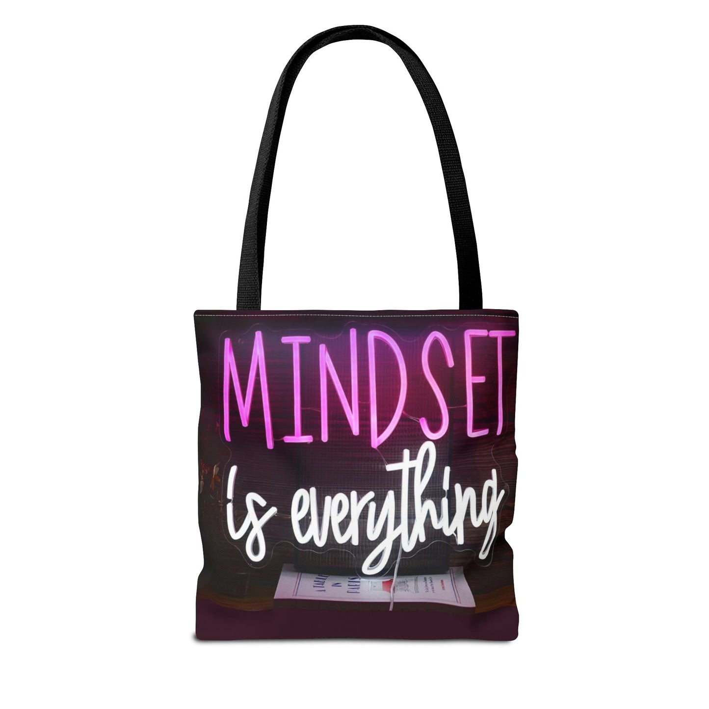 Mindset is Everything Tote Bag | Inspirational Carryall, Motivational