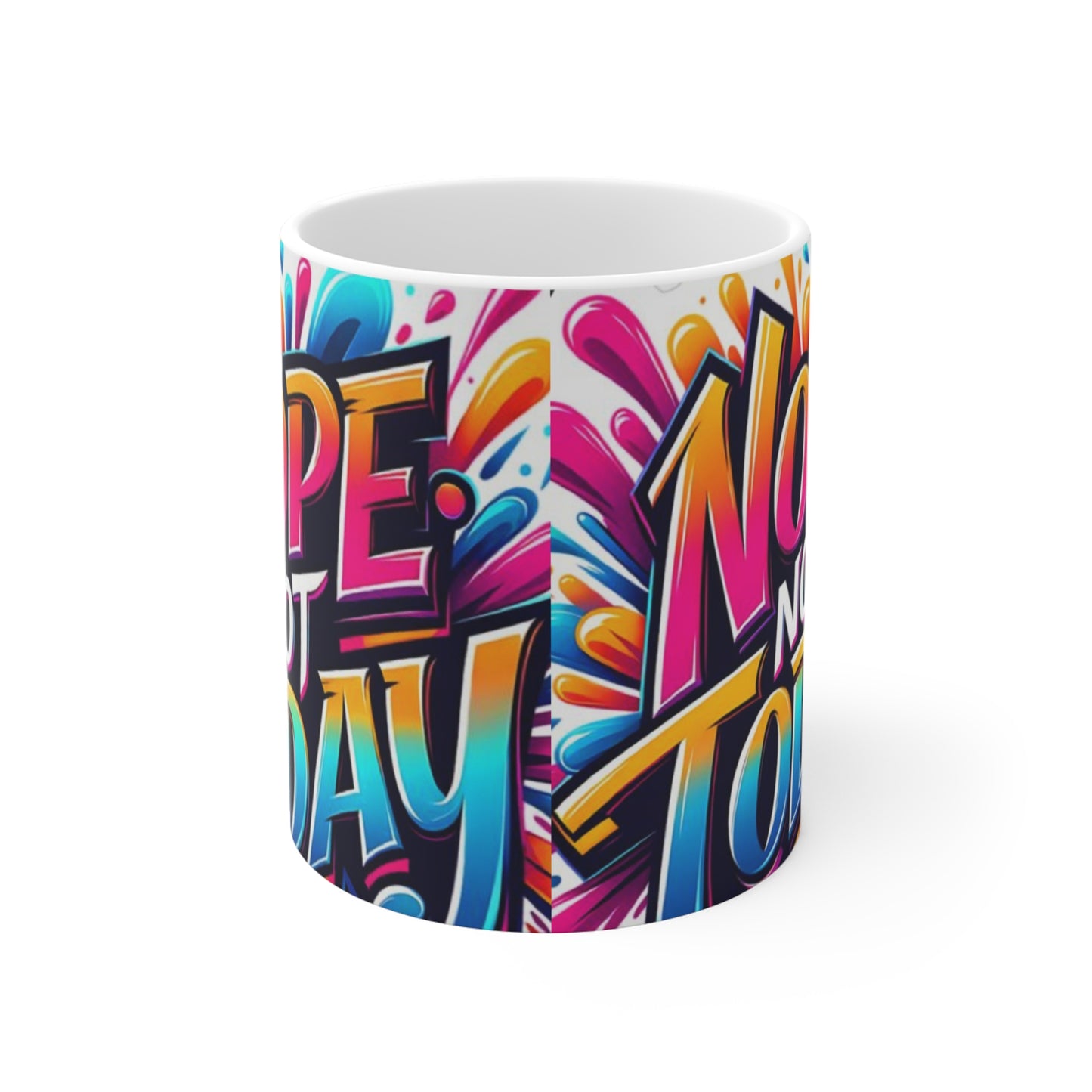 Colorful Attitude Mug | Fun Coffee Cup for Daily Motivation,