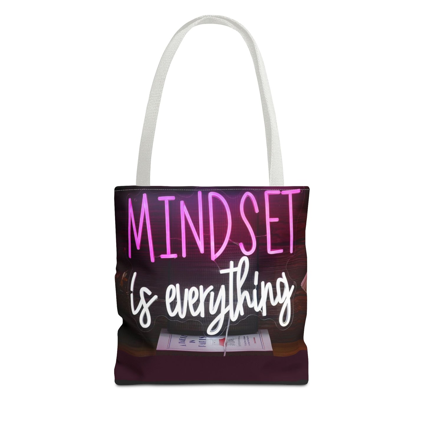 Mindset is Everything Tote Bag | Inspirational Carryall, Motivational