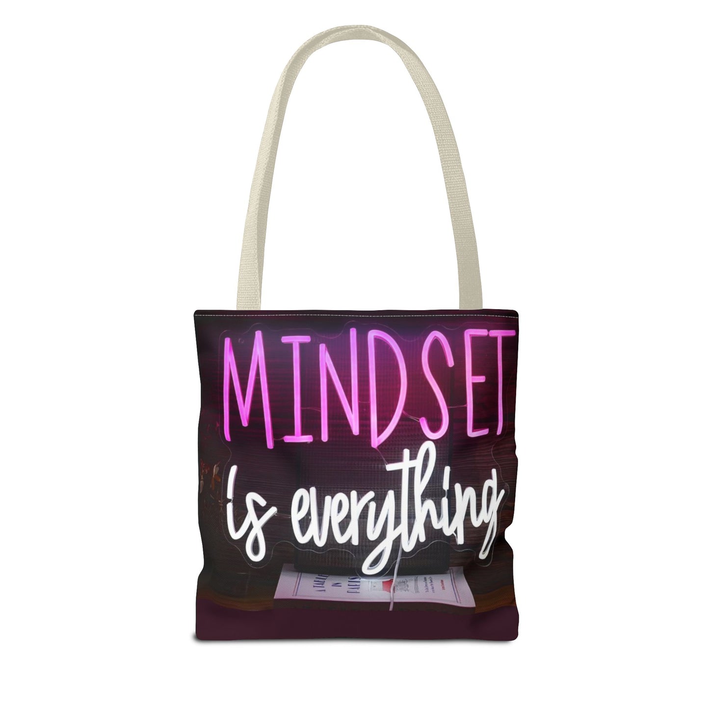 Mindset is Everything Tote Bag | Inspirational Carryall, Motivational