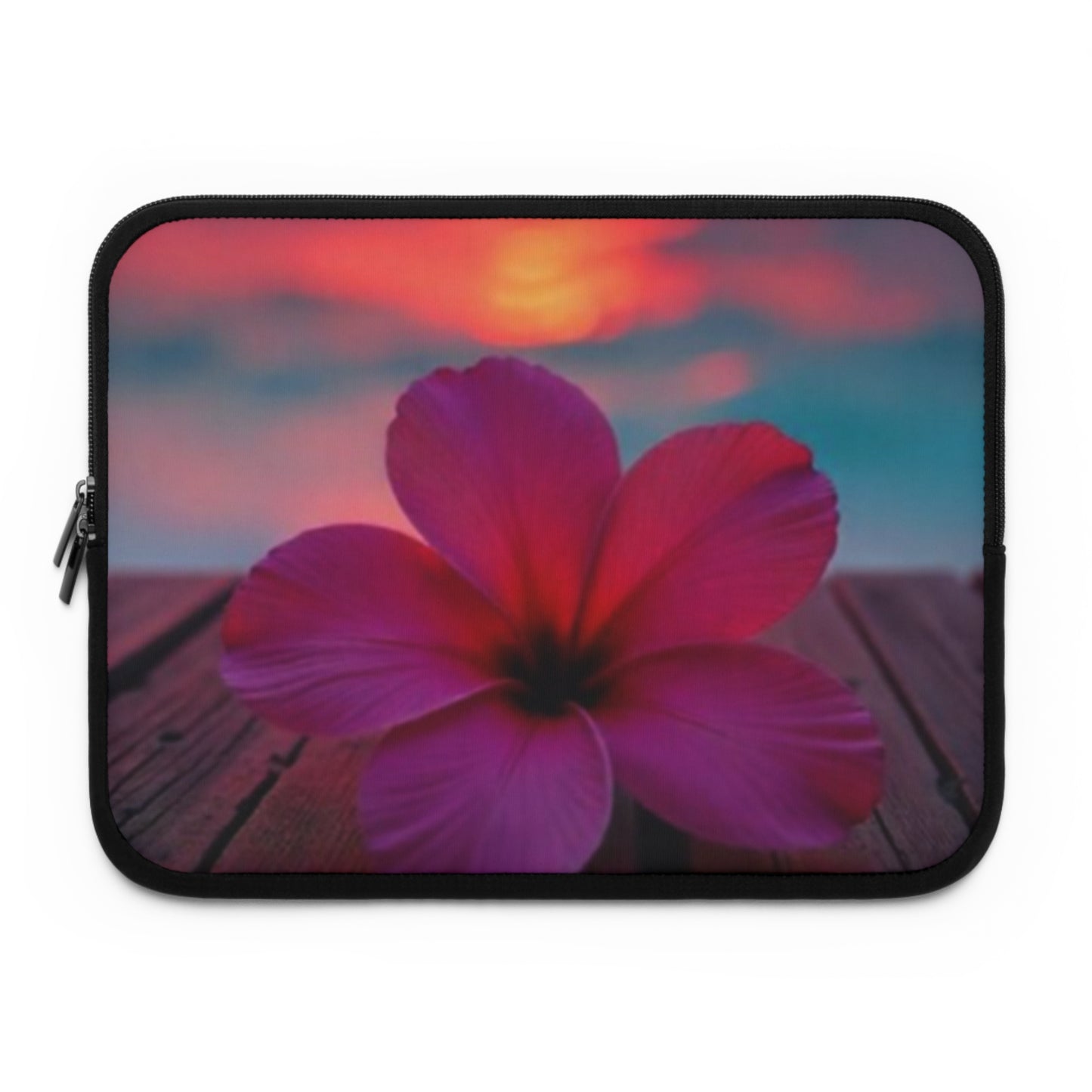 Floral Sunset Laptop Sleeve - Stylish & Protective Technology Accessory