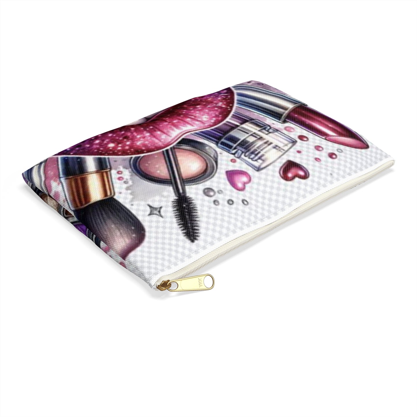 Glamorous Makeup Accessory Pouch, Makeup Bag, Cosmetic Organizer, Travel Pouch, Beauty Gift