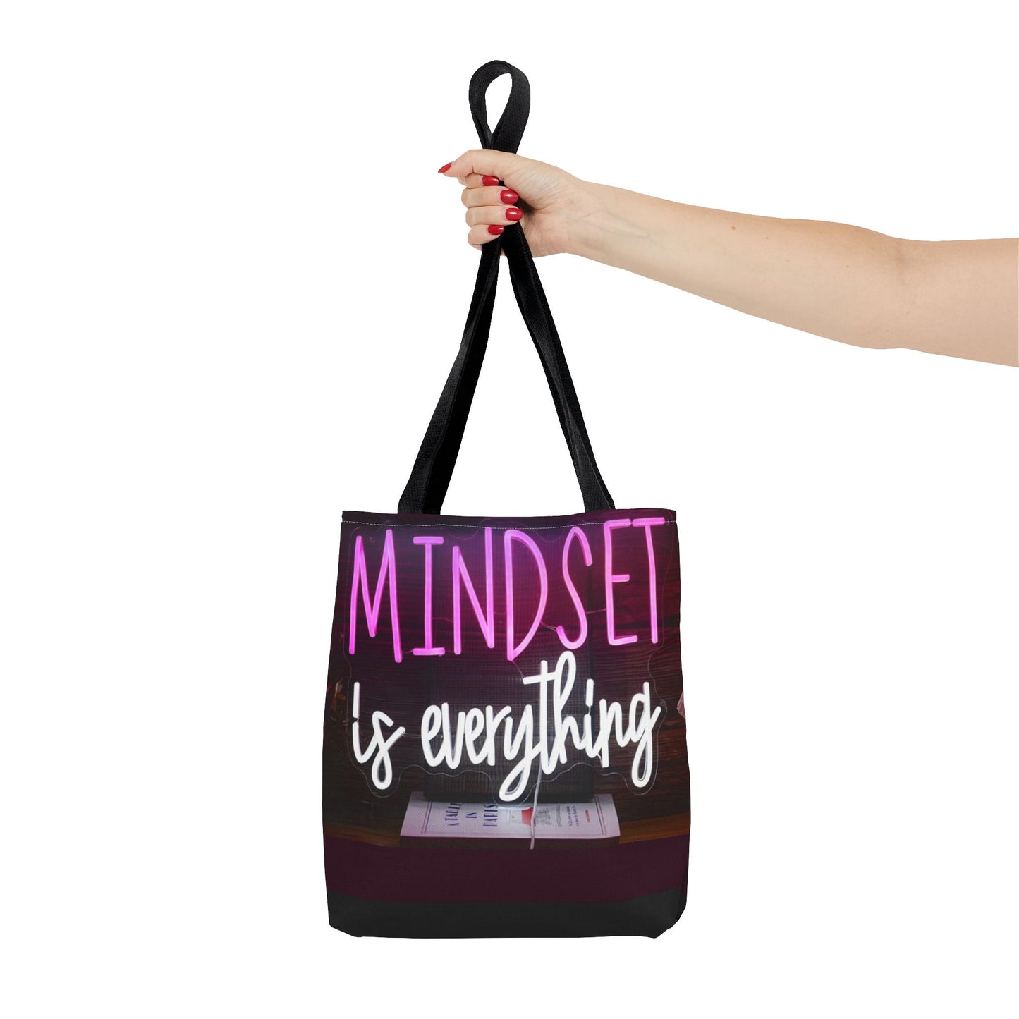 Mindset is Everything Tote Bag | Inspirational Carryall, Motivational