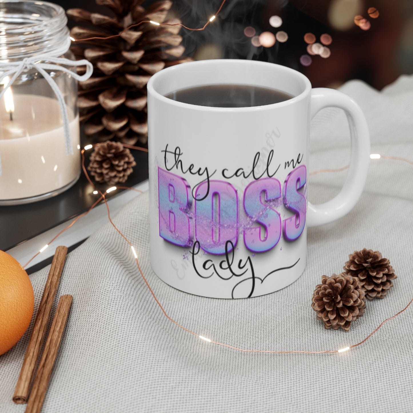 Boss Lady Mug, Inspirational Coffee Cup, Motivational Gift for Entrepreneurs, Women’s Empowerment Mug, Office Decor Idea, Birthday Gift