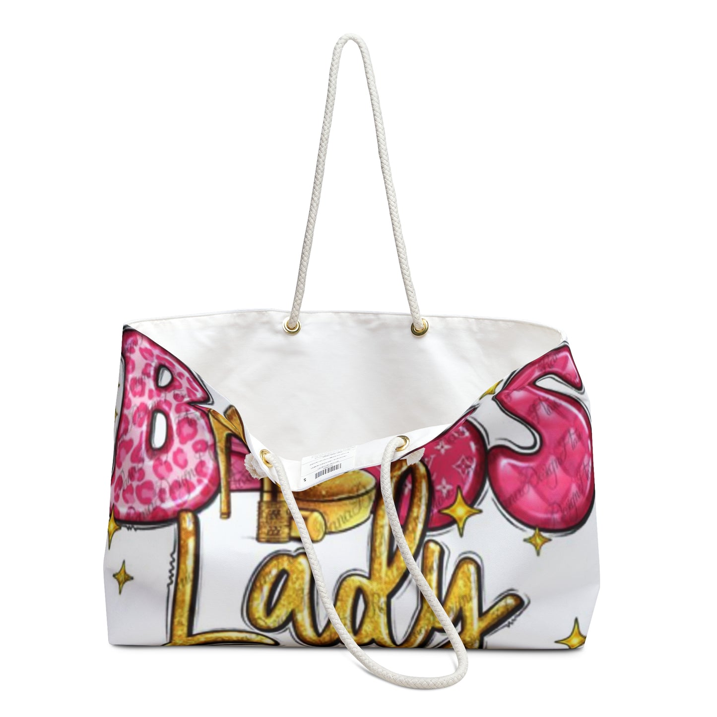 Boss Lady Weekender Bag, Stylish Tote for Travel, Overnight Bag, Fitness & Beach, Holiday Gift for Women