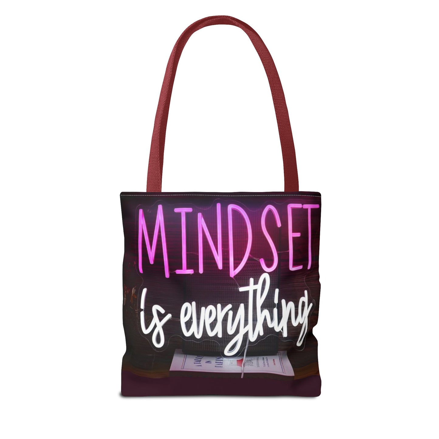 Mindset is Everything Tote Bag | Inspirational Carryall, Motivational