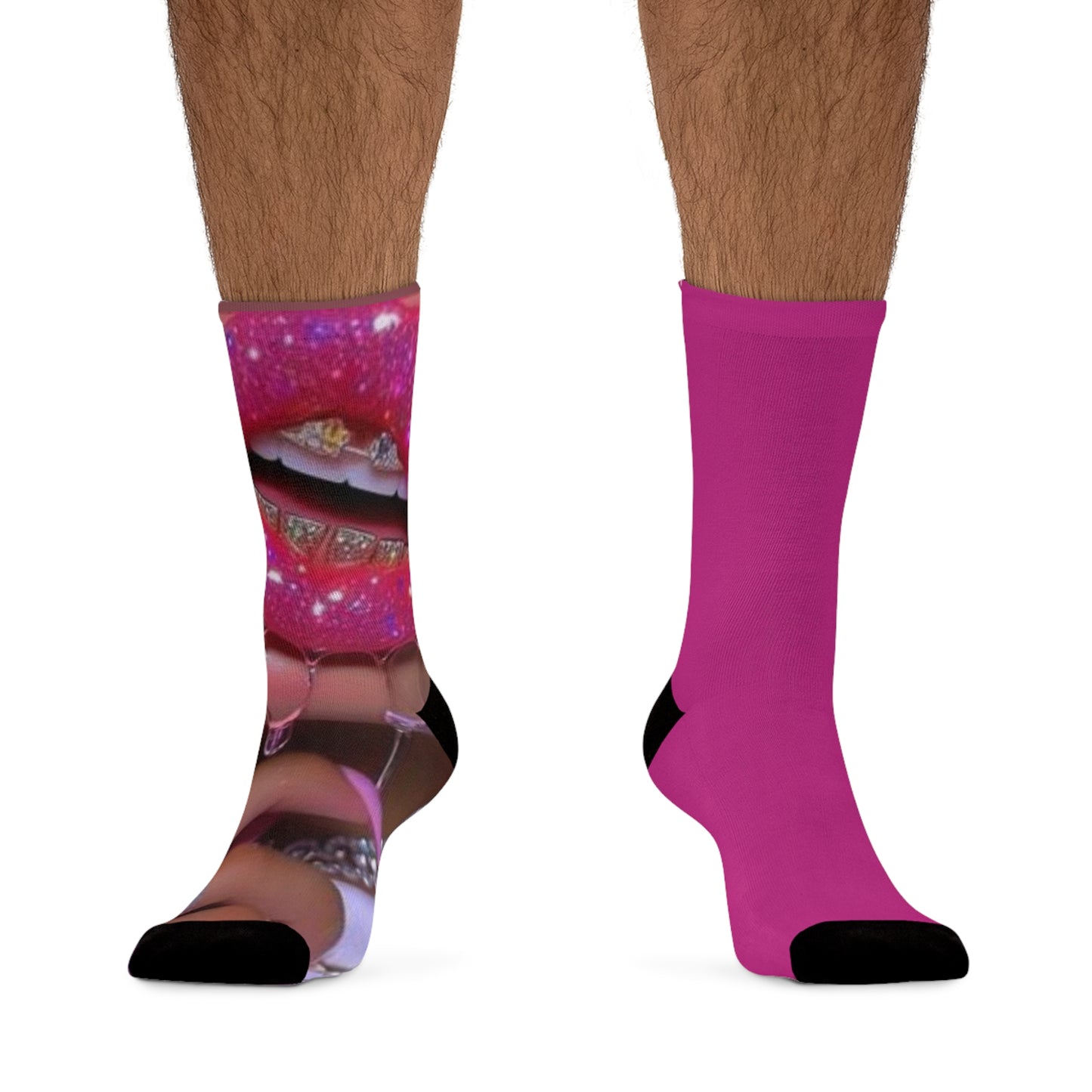 Vibrant Recycled Poly Socks with Bold Design, Eco-Friendly Socks, Fun Athletic Socks, Unique Gift Socks, Trendy Accessories for Footwear