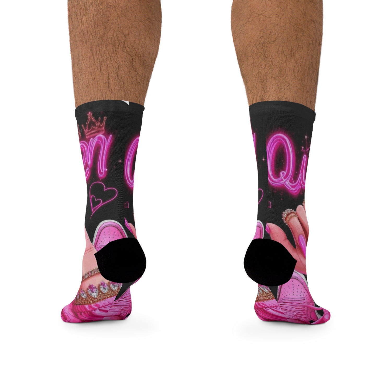 Chic Pink Neon Socks, Fun Gift for Fashion Lovers, Cozy Footwear for Parties & Everyday Wear, Unique Statement Socks, Pink Accessories