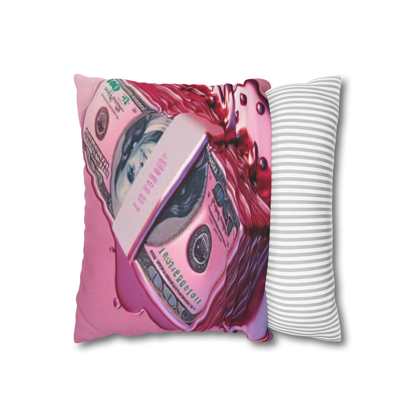 Money Pink Pillowcase