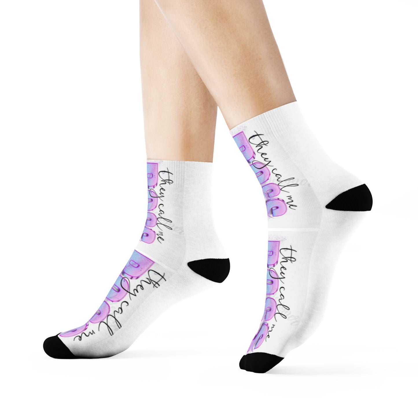 Boss Lady Crew Socks | Stylish Gift for Her, Motivational Gift,