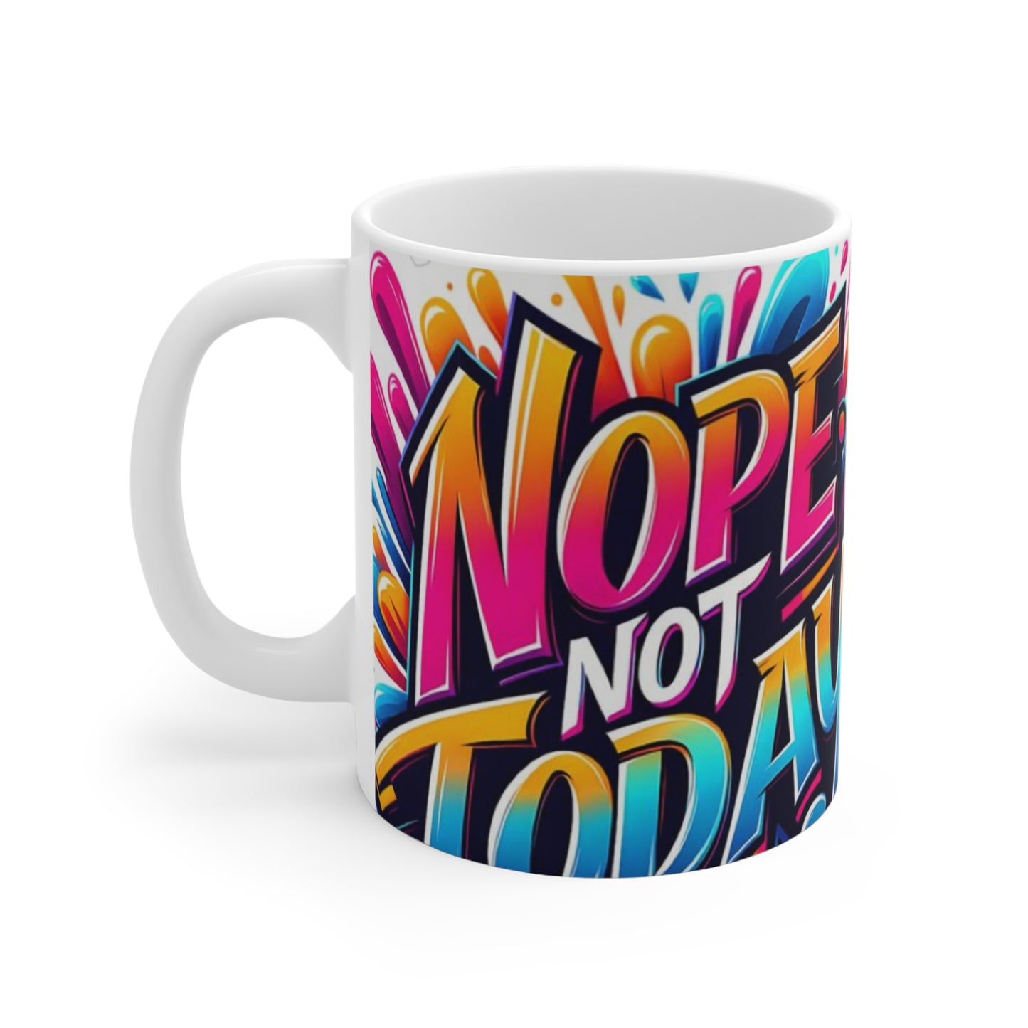 Colorful Attitude Mug | Fun Coffee Cup for Daily Motivation,