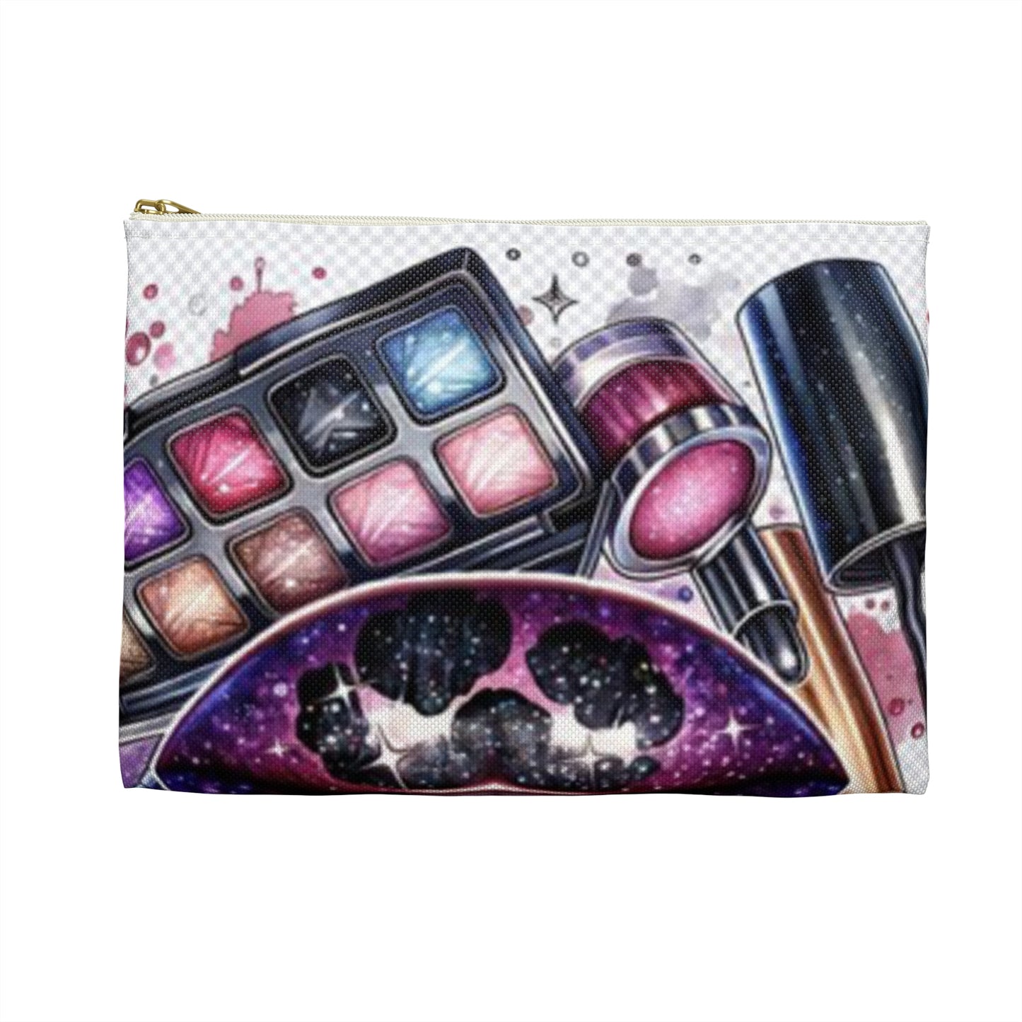 Glamorous Makeup Accessory Pouch, Makeup Bag, Cosmetic Organizer, Travel Pouch, Beauty Gift