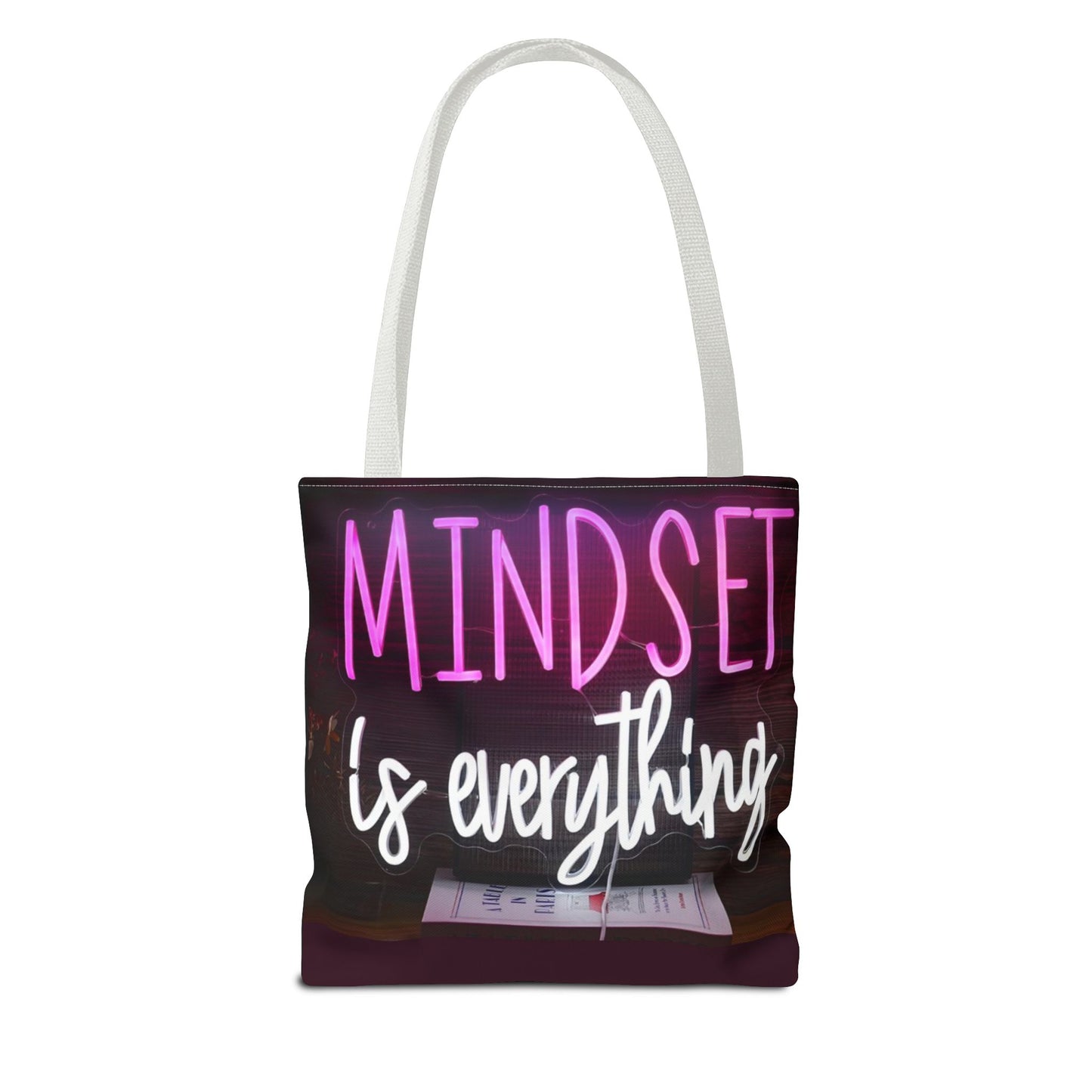 Mindset is Everything Tote Bag | Inspirational Carryall, Motivational